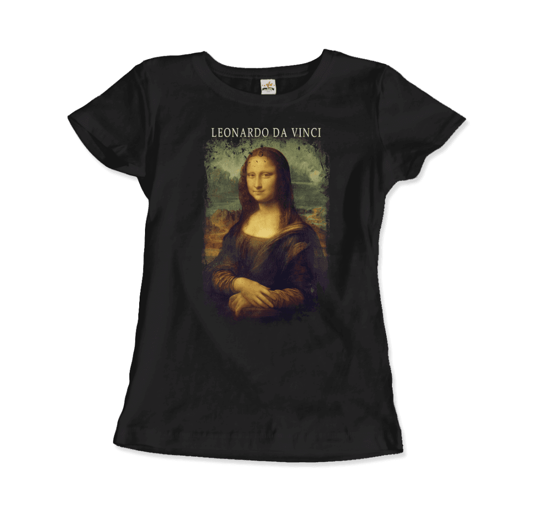 Leonardo Da Vinci, Mona Lisa, 1503~1519 Artwork T-Shirt-2