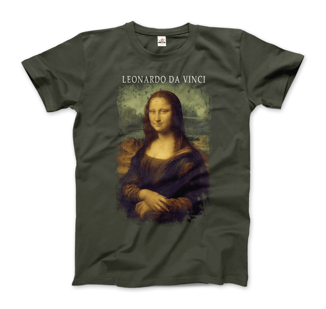 Leonardo Da Vinci, Mona Lisa, 1503~1519 Artwork T-Shirt-8