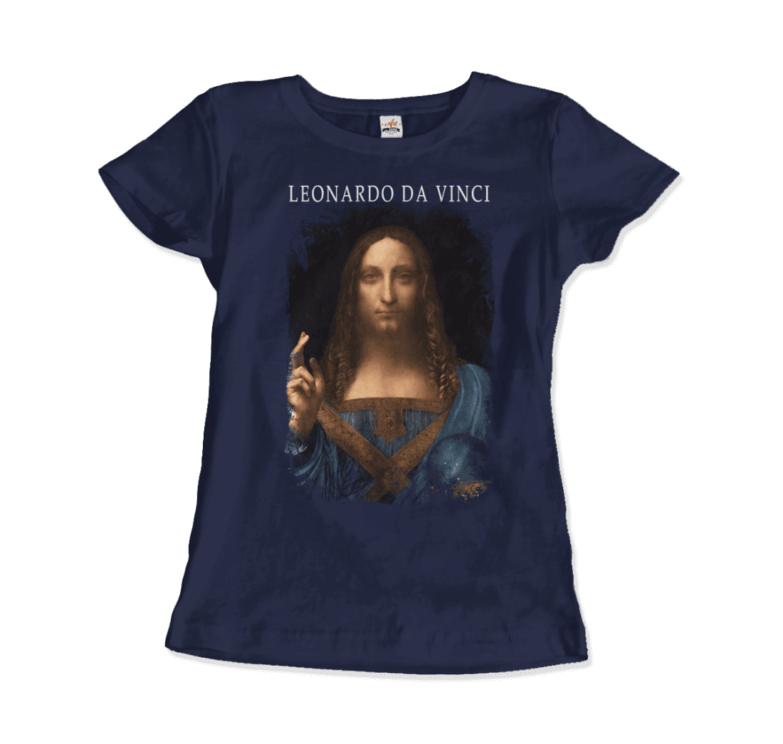 Leonardo Da Vinci, Salvator Mundi, 1499~1510 Artwork T-Shirt-10