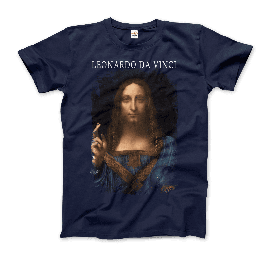 Leonardo Da Vinci, Salvator Mundi, 1499~1510 Artwork T-Shirt-5