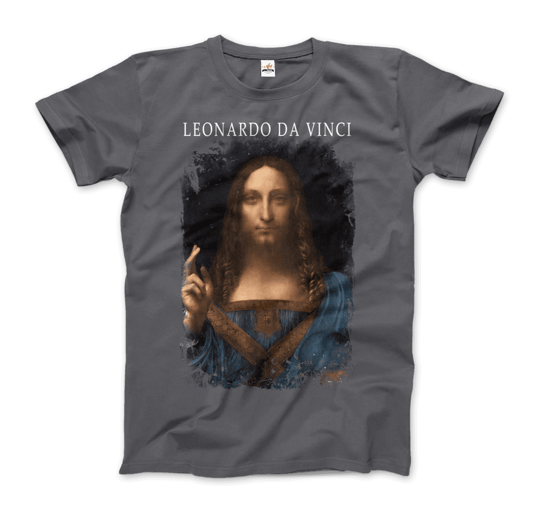 Leonardo Da Vinci, Salvator Mundi, 1499~1510 Artwork T-Shirt-7