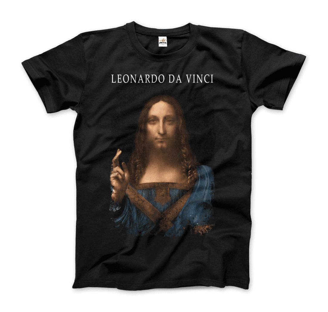 Leonardo Da Vinci, Salvator Mundi, 1499~1510 Artwork T-Shirt-3