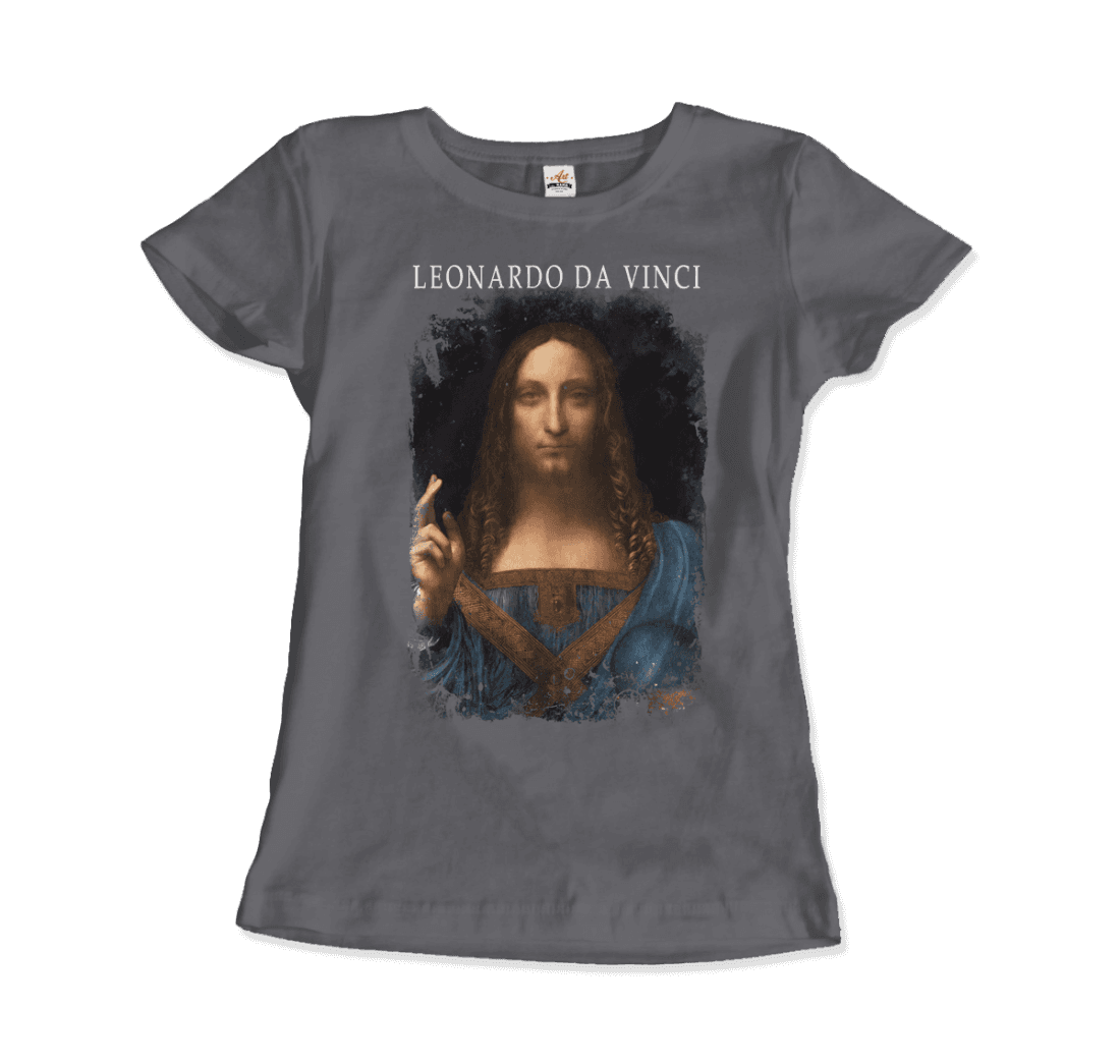 Leonardo Da Vinci, Salvator Mundi, 1499~1510 Artwork T-Shirt-12