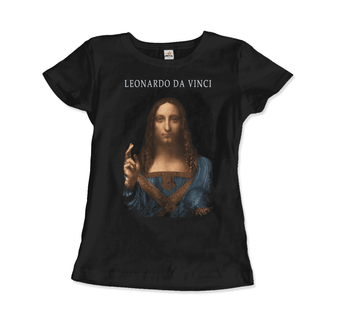 Leonardo Da Vinci, Salvator Mundi, 1499~1510 Artwork T-Shirt-11