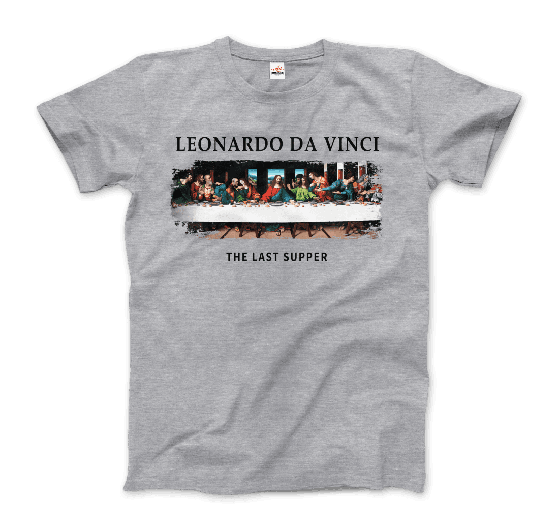 Leonardo Da Vinci - The Last Supper Artwork T-Shirt-8