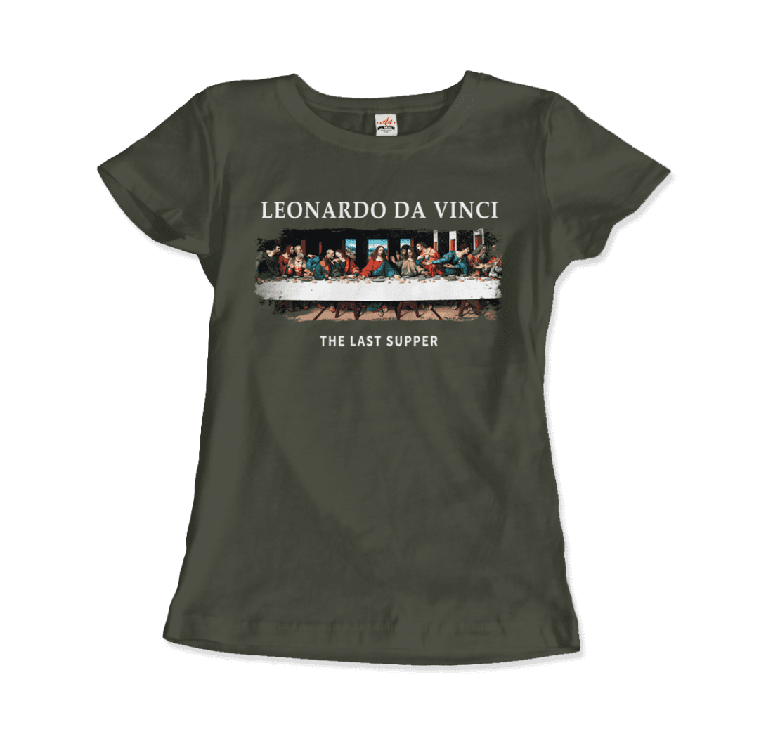 Leonardo Da Vinci - The Last Supper Artwork T-Shirt-15