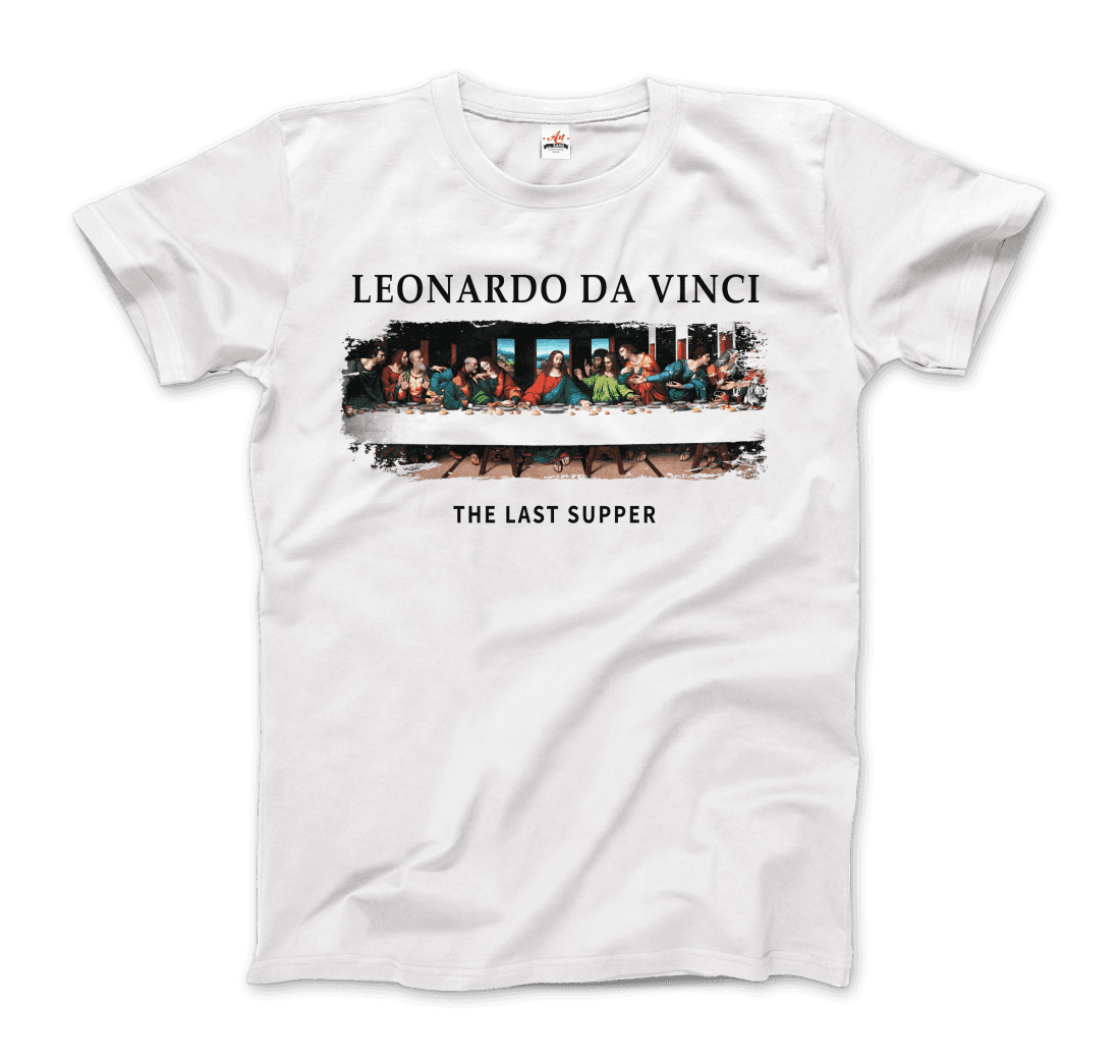 Leonardo Da Vinci - The Last Supper Artwork T-Shirt-3