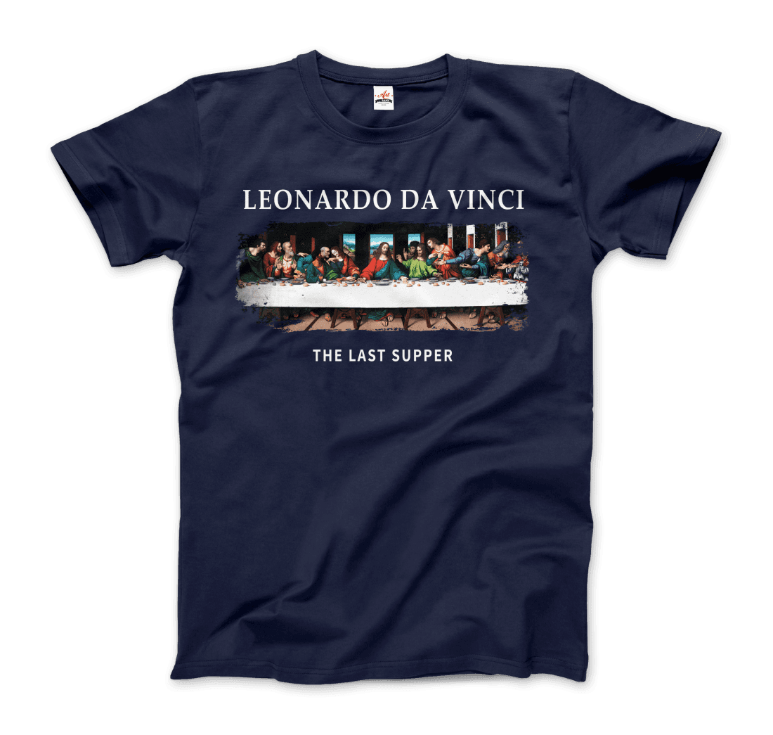 Leonardo Da Vinci - The Last Supper Artwork T-Shirt-7