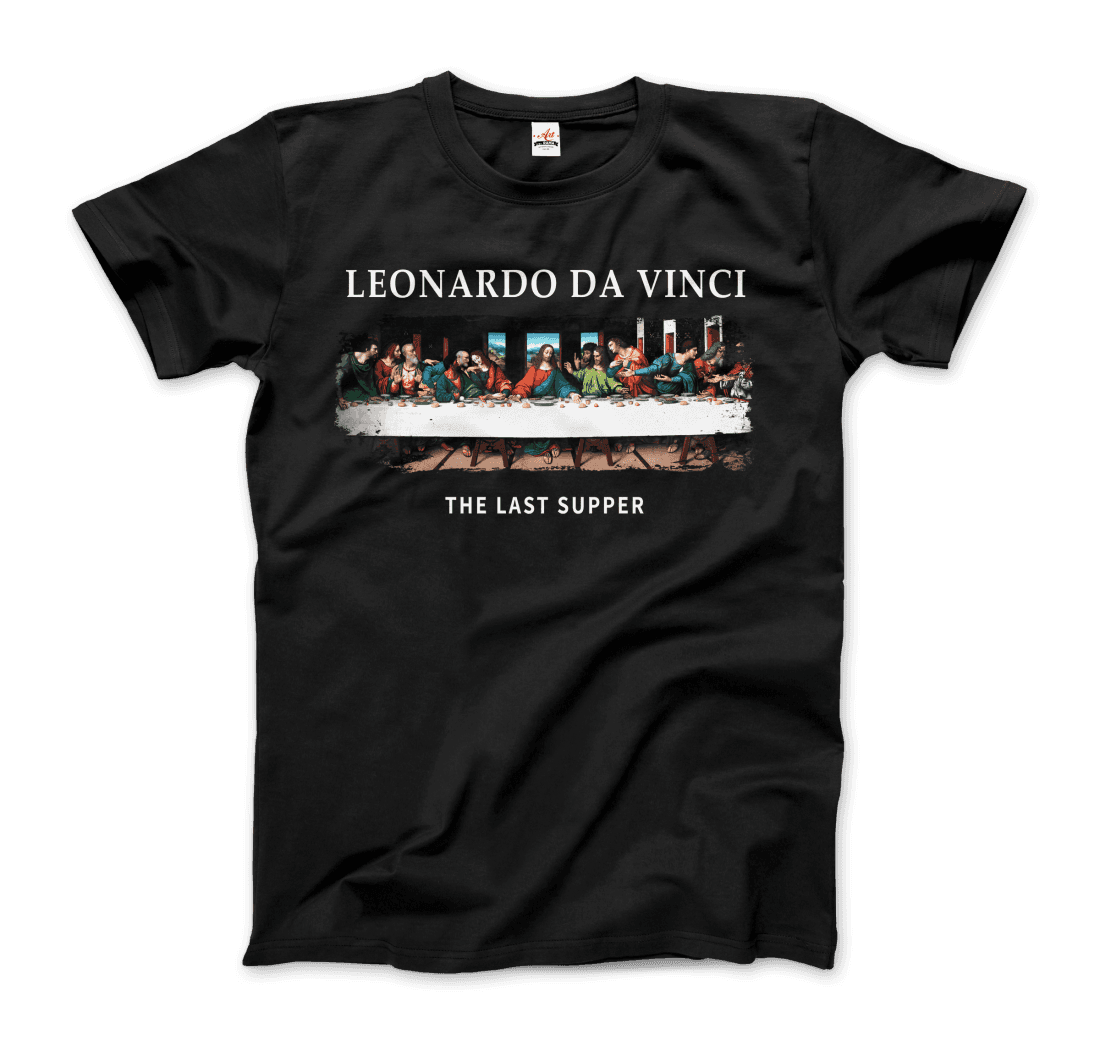 Leonardo Da Vinci - The Last Supper Artwork T-Shirt-5