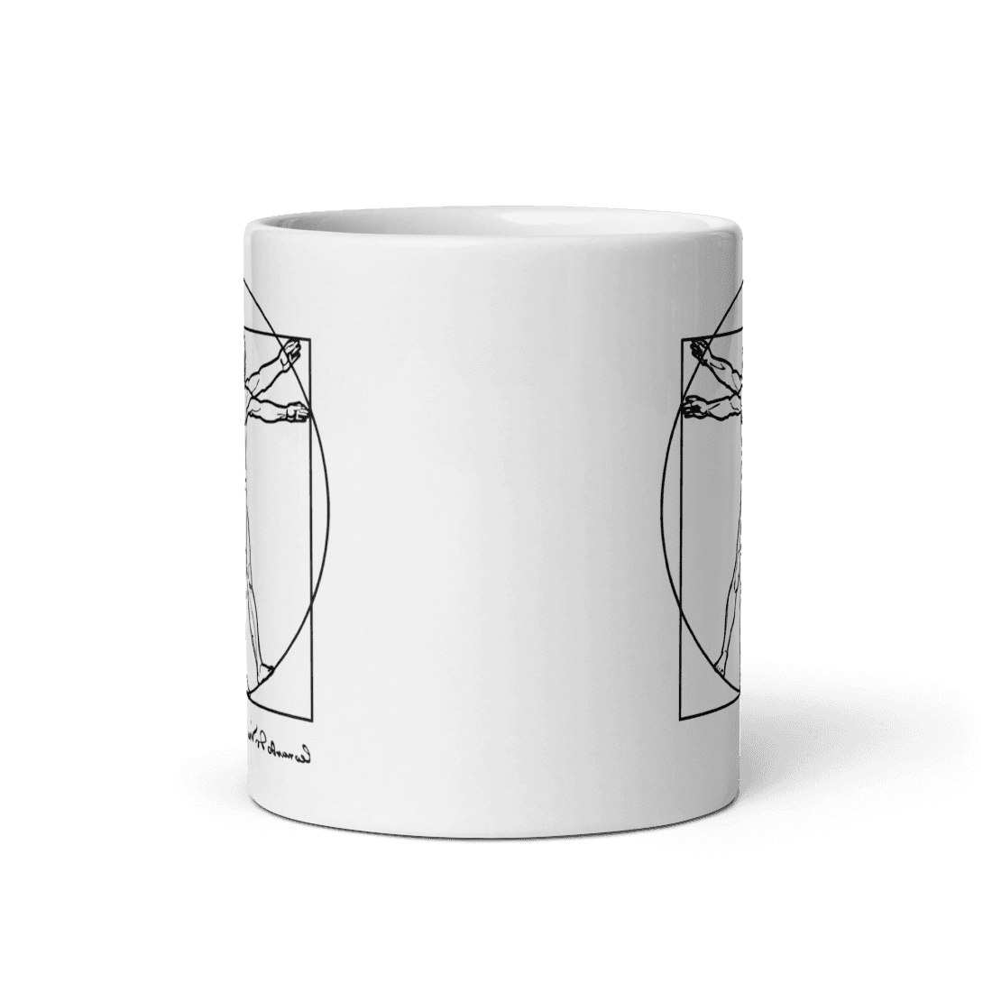 Leonardo Da Vinci, Vitruvian Man Sketch Mug-1