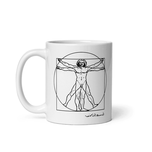 Leonardo Da Vinci, Vitruvian Man Sketch Mug-0