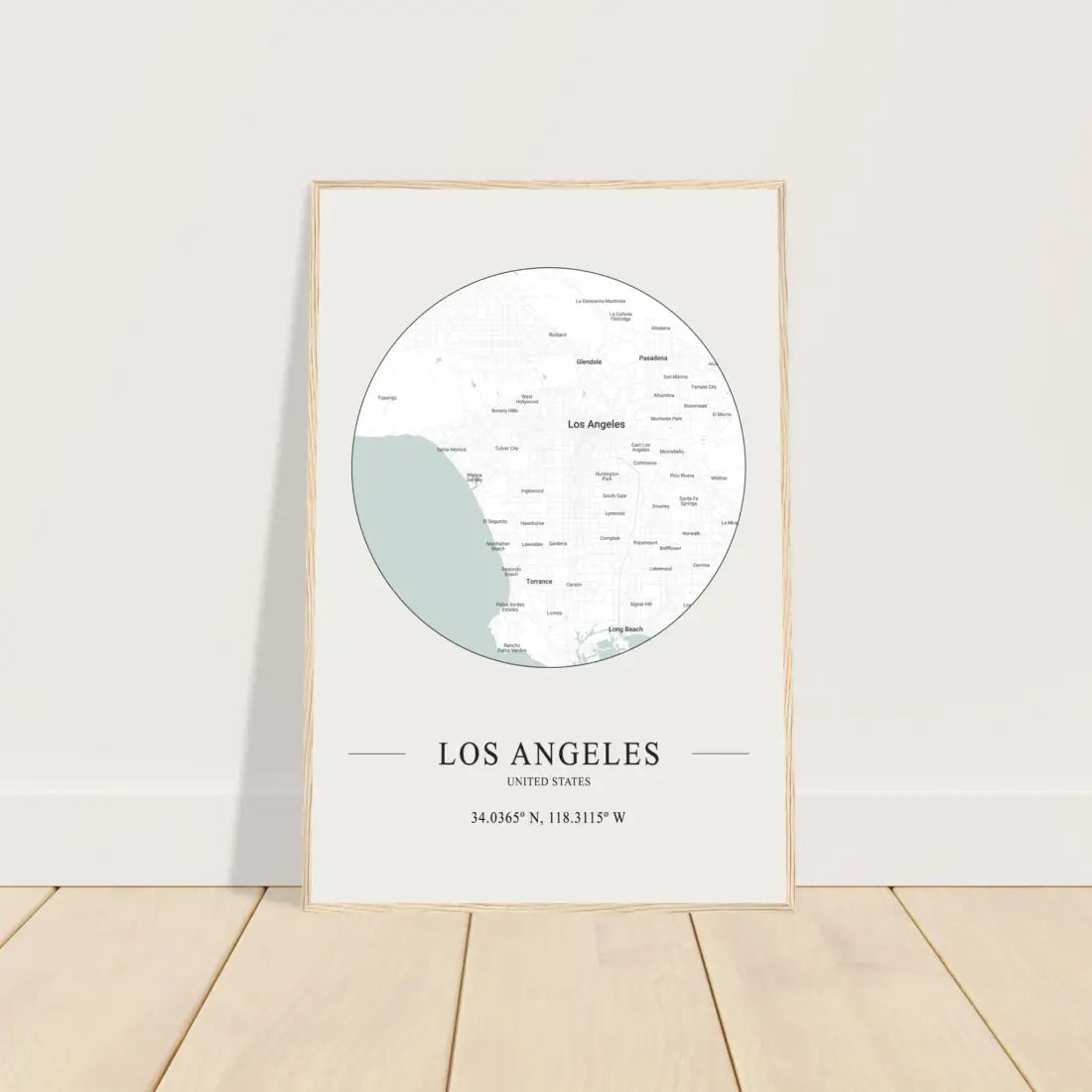 Los Angeles, United States - Minimalist Map Poster-1