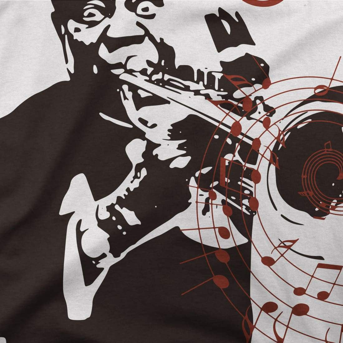 Louis Armstrong (Satchmo) Playing Trumpet T-Shirt-1