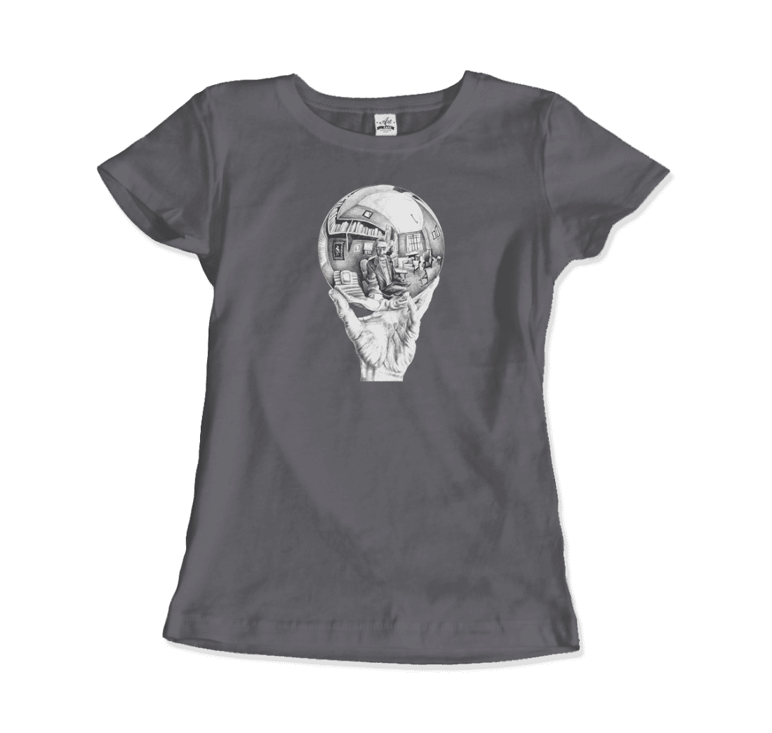 M.C. Escher Hand with Reflective Globe T-Shirt-11