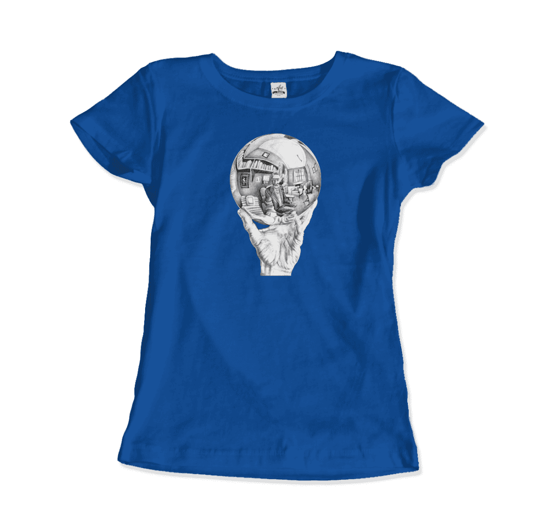 M.C. Escher Hand with Reflective Globe T-Shirt-14