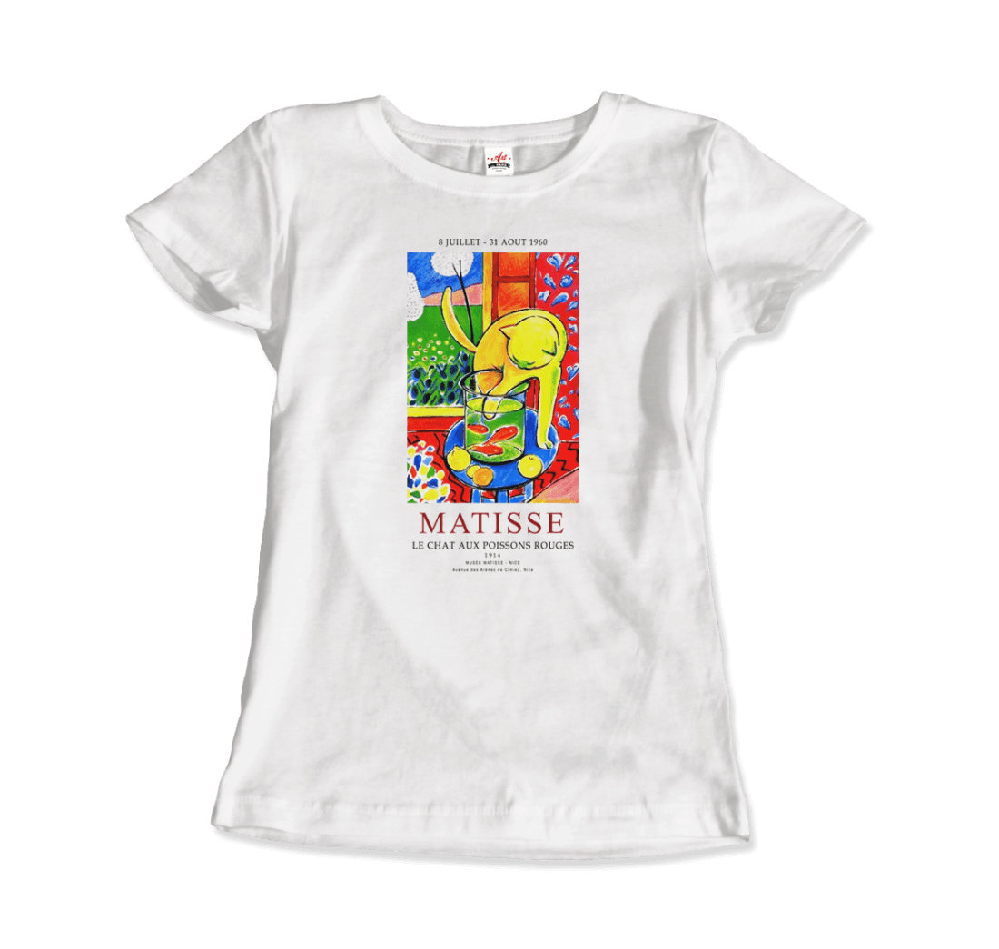 Matisse - Exhibition, Le Chat Aux Poissons Rouges (The Cat) Art T-Shirt-2