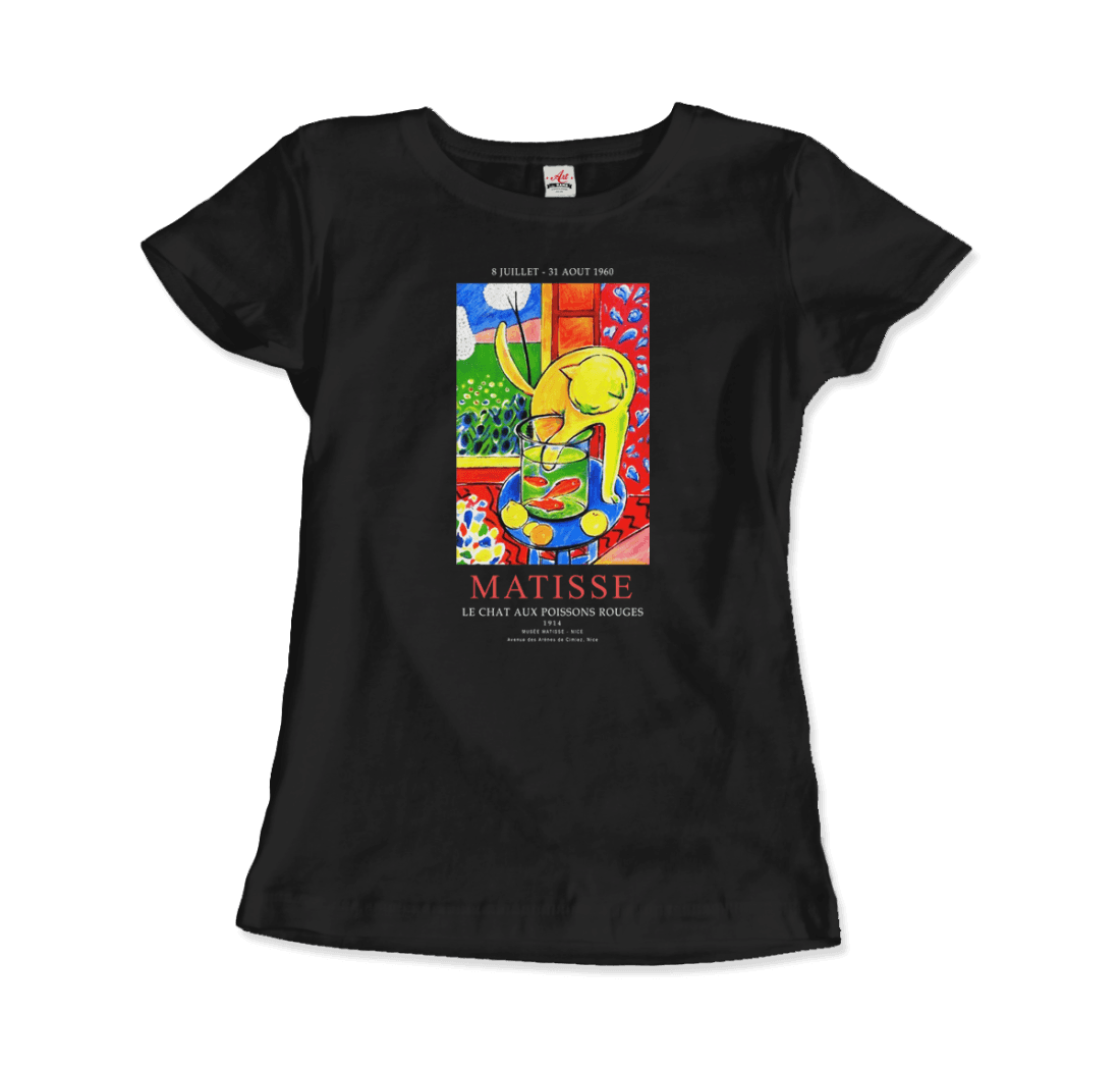 Matisse - Exhibition, Le Chat Aux Poissons Rouges (The Cat) Art T-Shirt-4