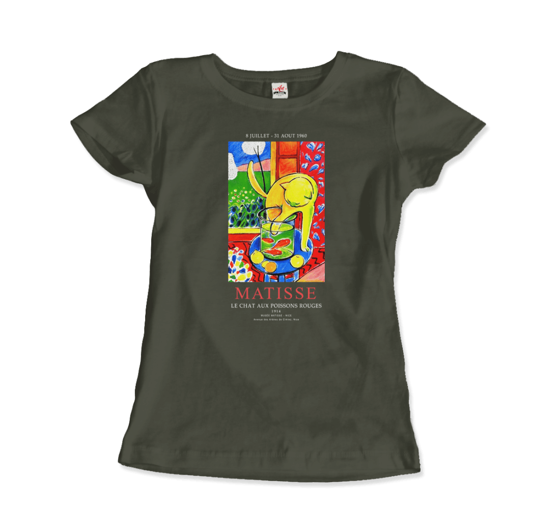 Matisse - Exhibition, Le Chat Aux Poissons Rouges (The Cat) Art T-Shirt-16