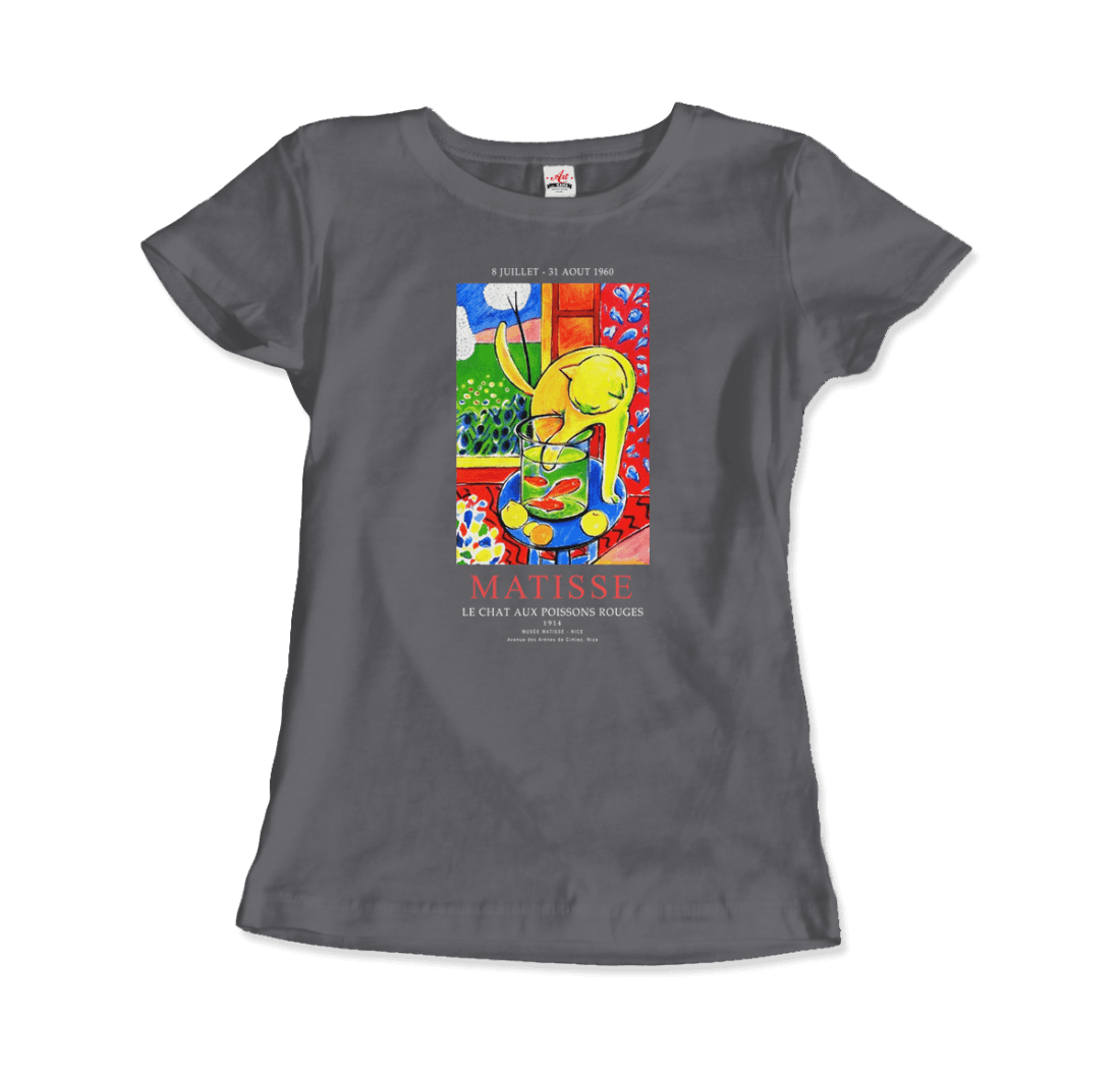 Matisse - Exhibition, Le Chat Aux Poissons Rouges (The Cat) Art T-Shirt-15