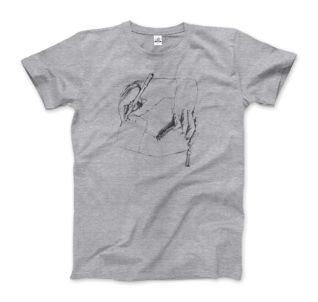 MC Escher Hand Drawing Hand Art T-Shirt-3