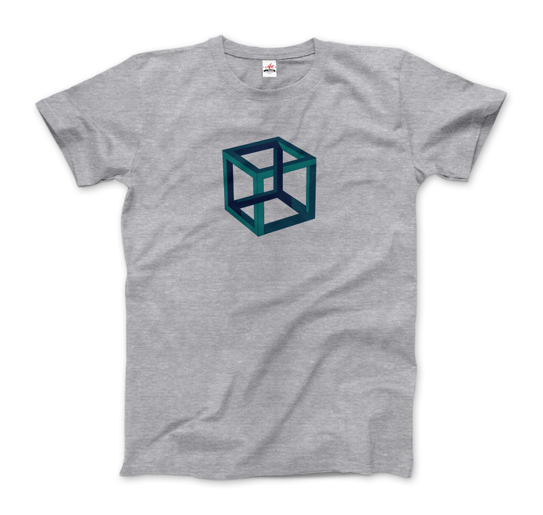 MC Escher Impossible Cube T-Shirt-6