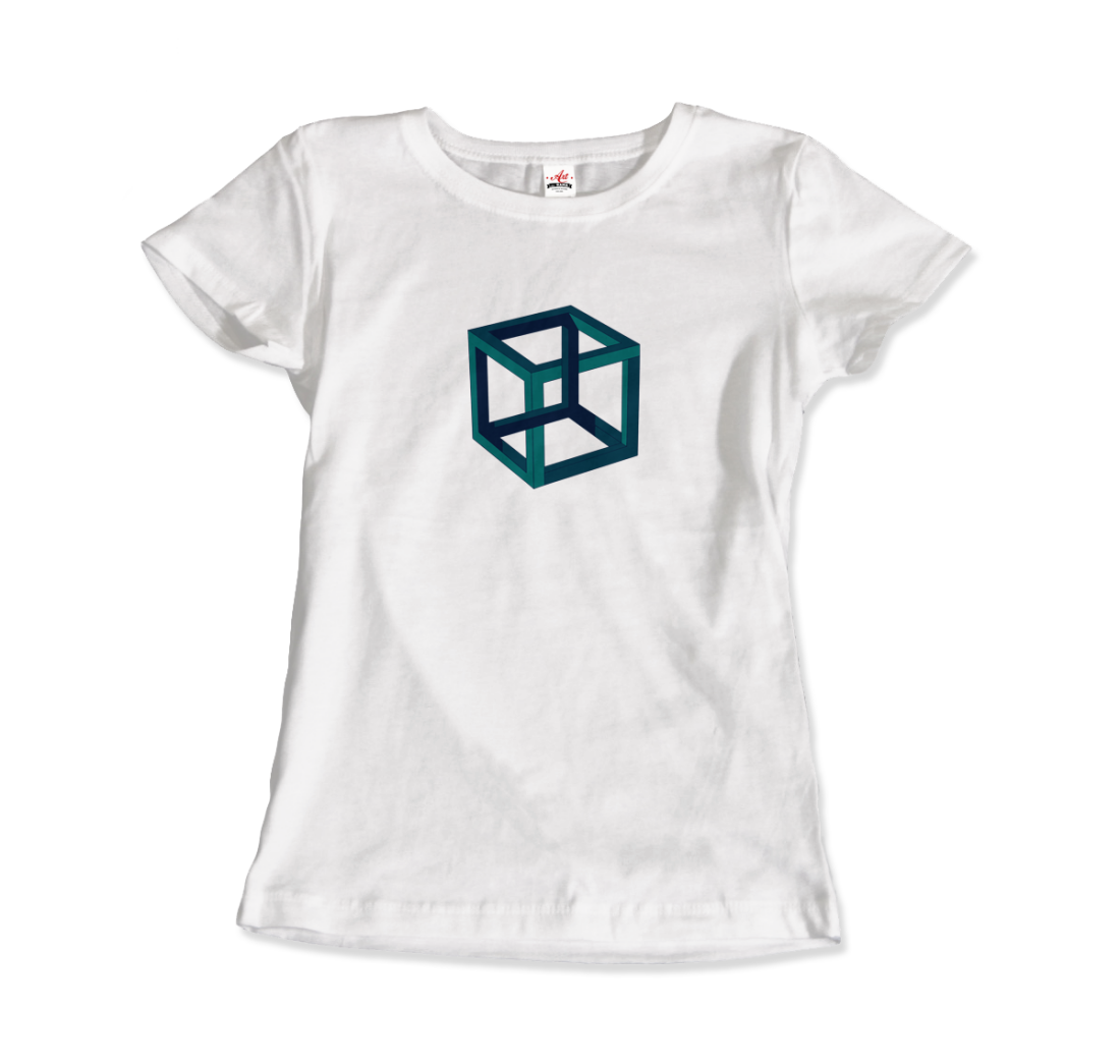 MC Escher Impossible Cube T-Shirt-8