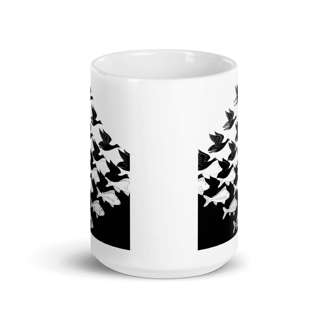 MC Escher Sky and Water I Art Mug-4