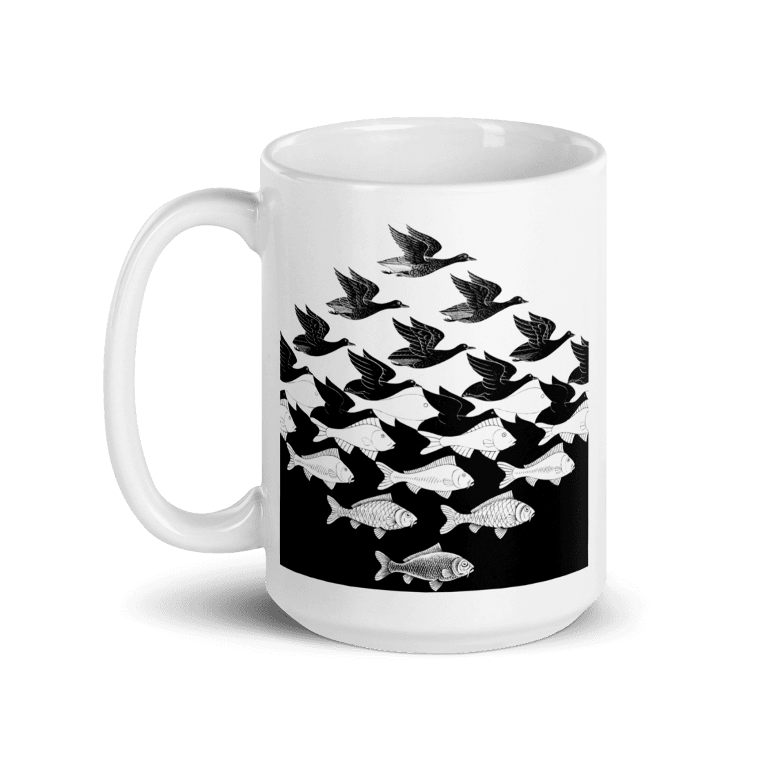 MC Escher Sky and Water I Art Mug-3