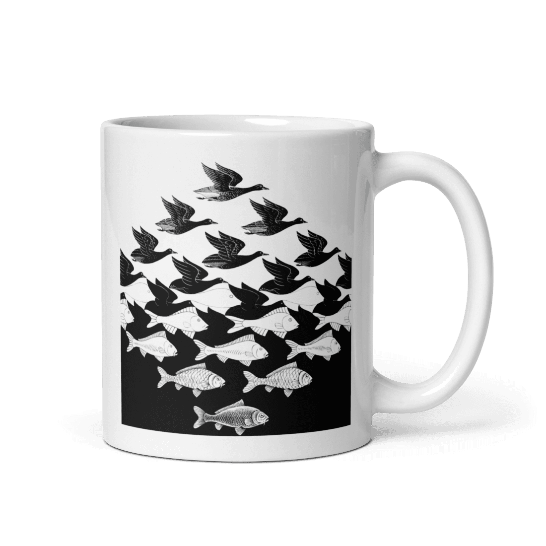 MC Escher Sky and Water I Art Mug-2