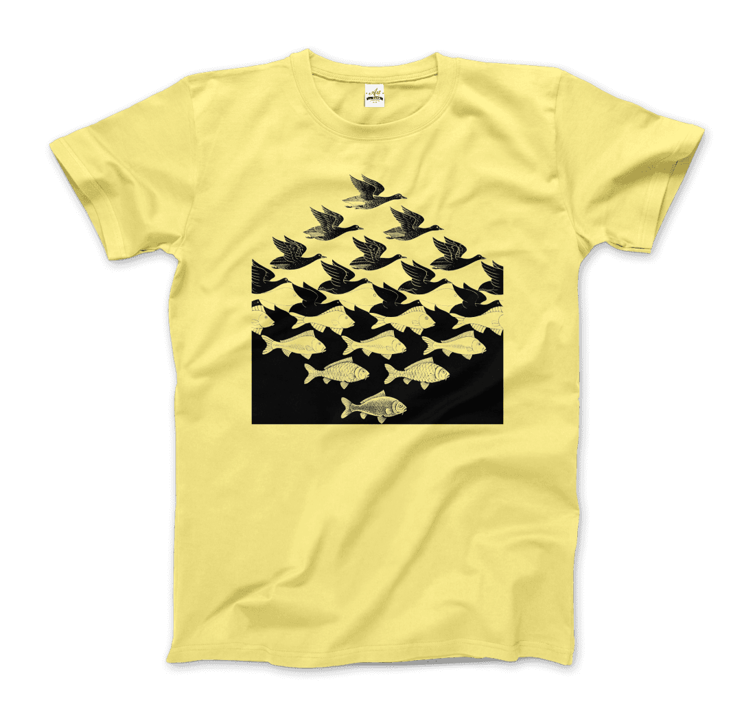 MC Escher Sky and Water I Art T-Shirt-7