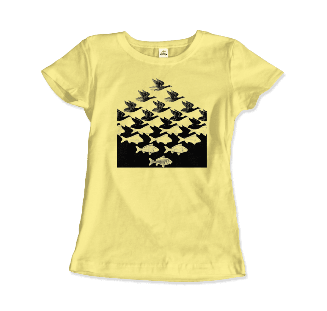 MC Escher Sky and Water I Art T-Shirt-9