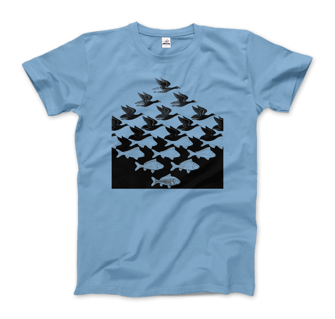 MC Escher Sky and Water I Art T-Shirt-6