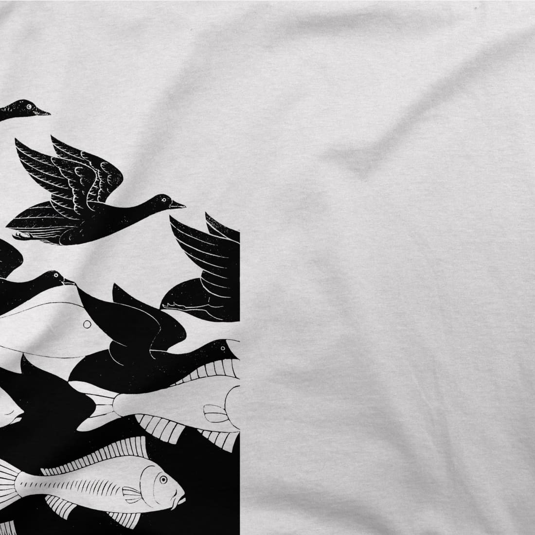 MC Escher Sky and Water I Art T-Shirt-1