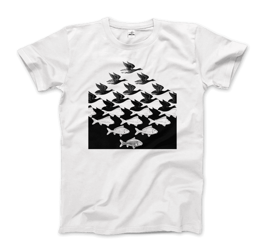 MC Escher Sky and Water I Art T-Shirt-0