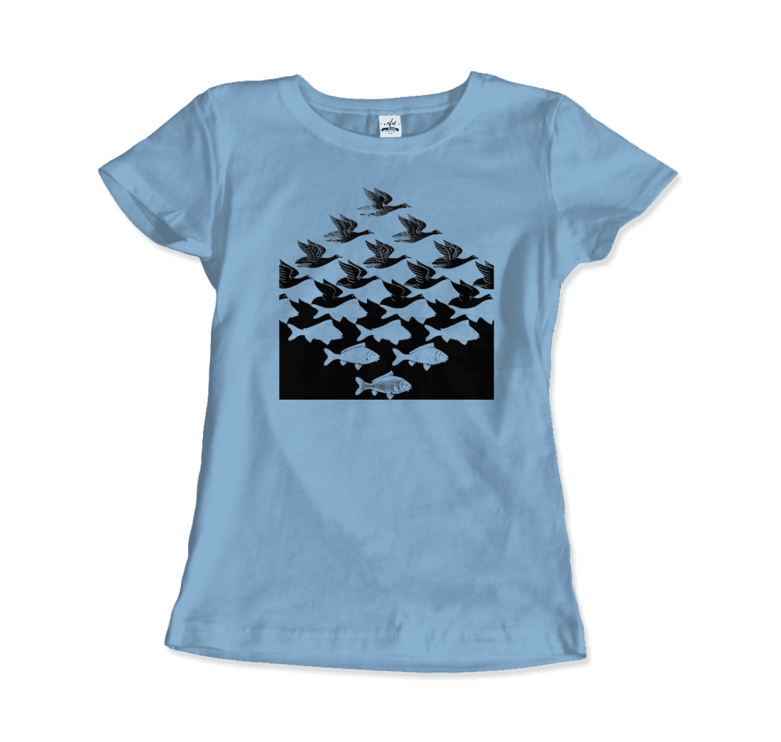 MC Escher Sky and Water I Art T-Shirt-8