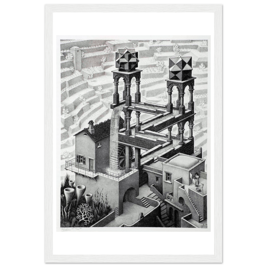 MC Escher Waterfall Art Poster-6