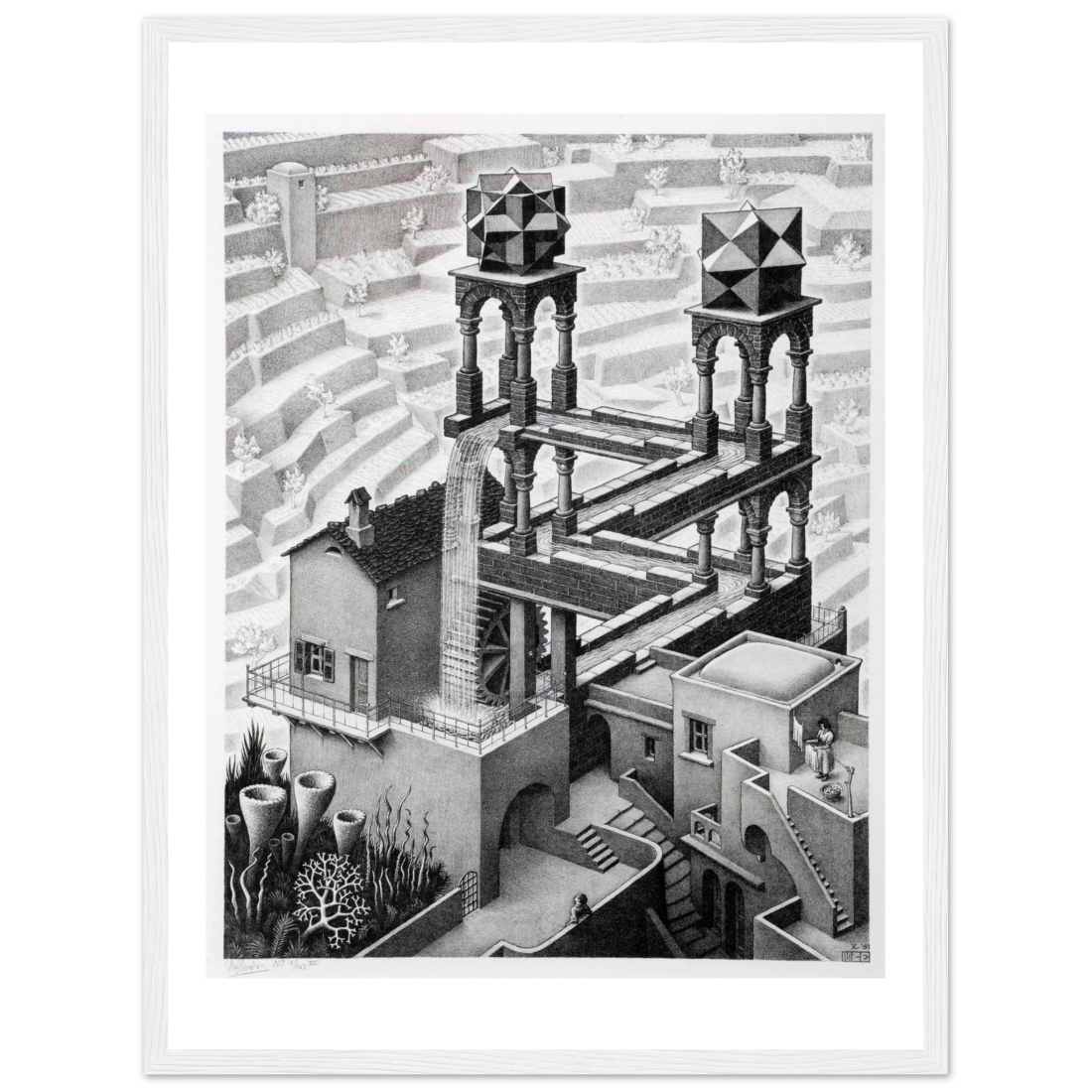 MC Escher Waterfall Art Poster-13