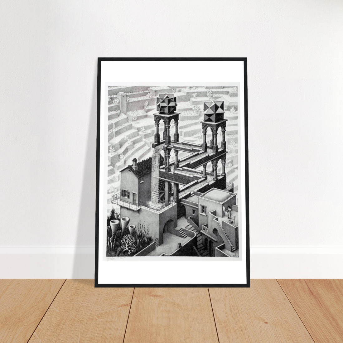 MC Escher Waterfall Art Poster-1