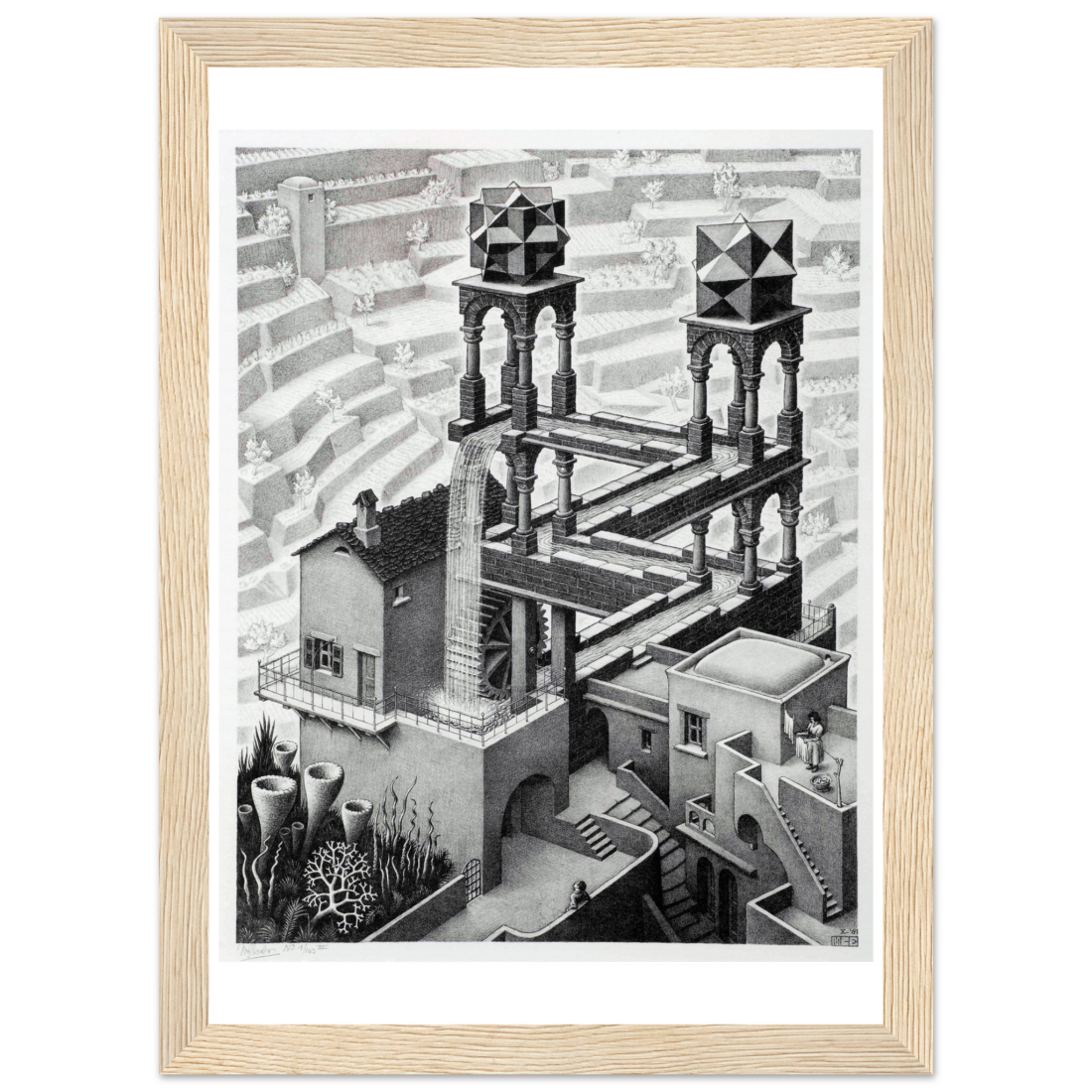 MC Escher Waterfall Art Poster-2