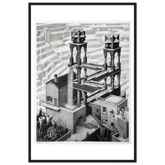 MC Escher Waterfall Art Poster-0