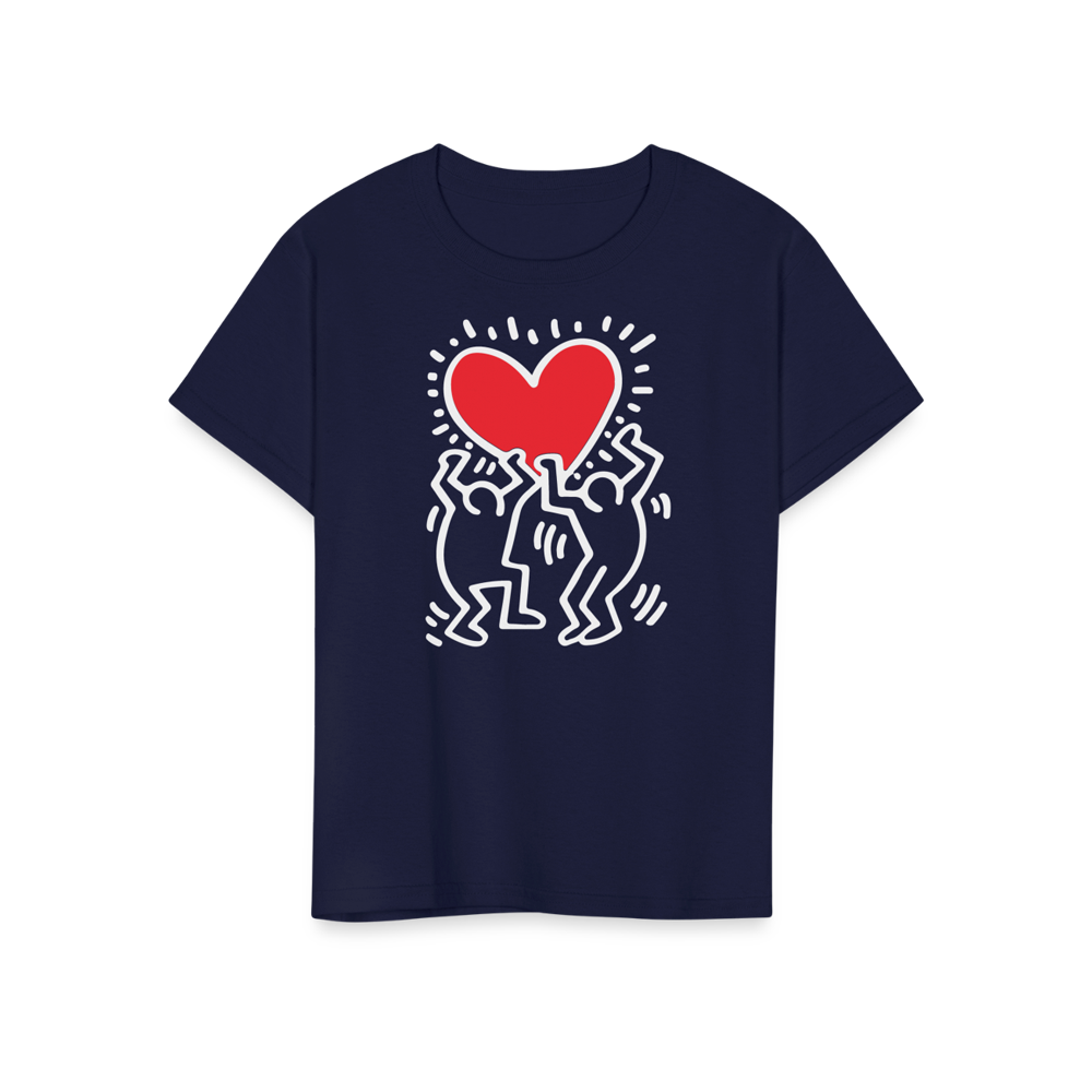 Men Holding Heart Icon, Street Art T-Shirt-16