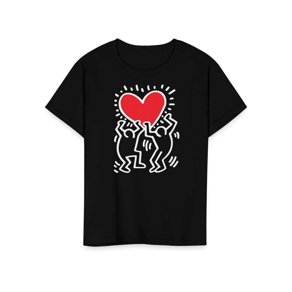 Men Holding Heart Icon, Street Art T-Shirt-15