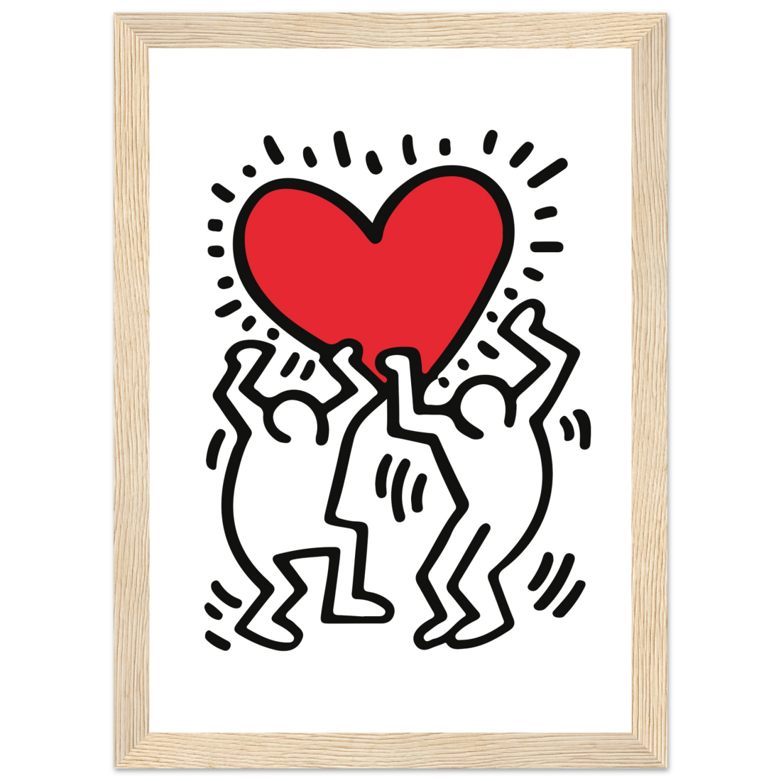 Men Holding Heart Pop Art Poster-7