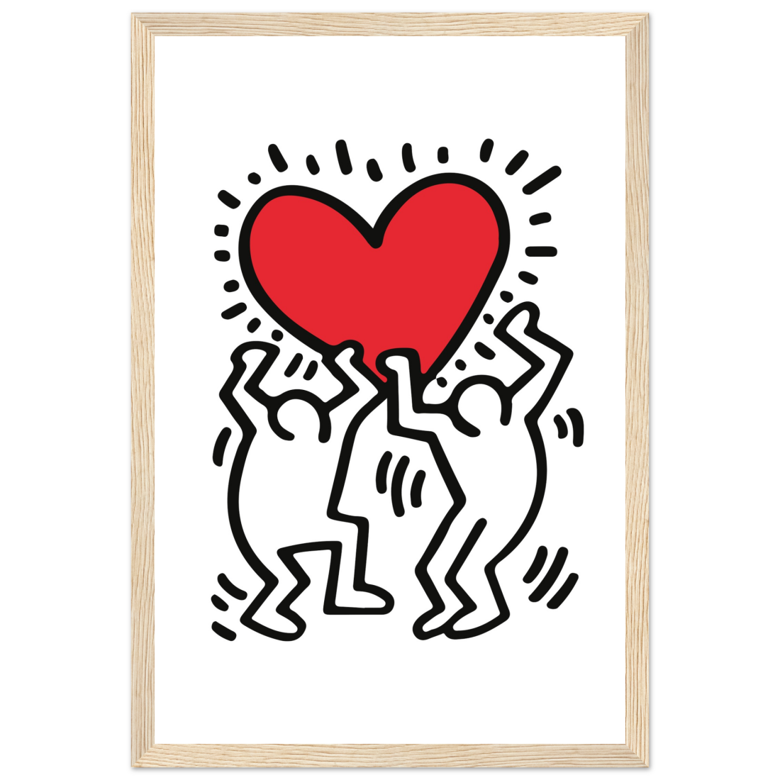 Men Holding Heart Pop Art Poster-9