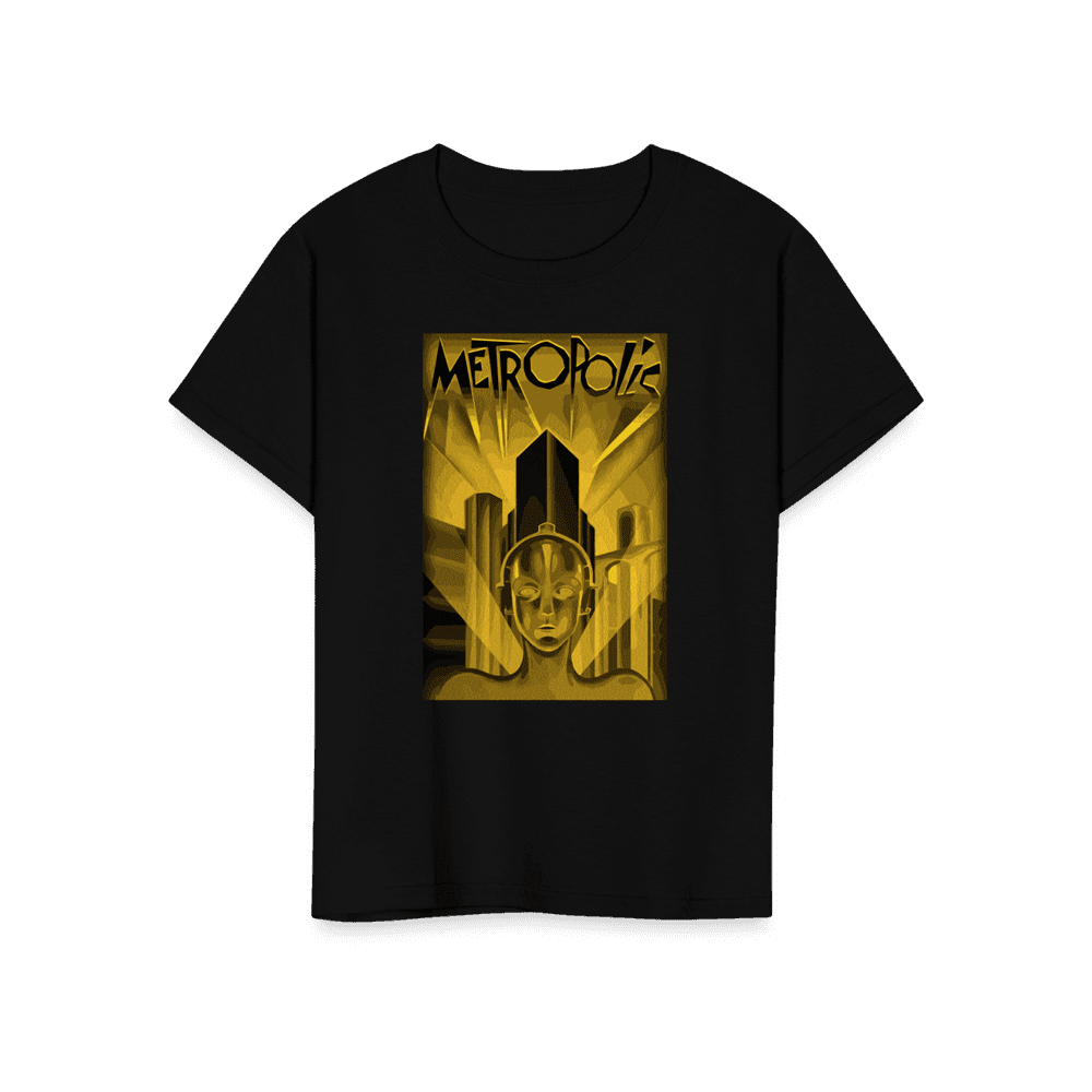 Metropolis - 1927 Movie Poster Reproduction in Oil Paint T-Shirt-20