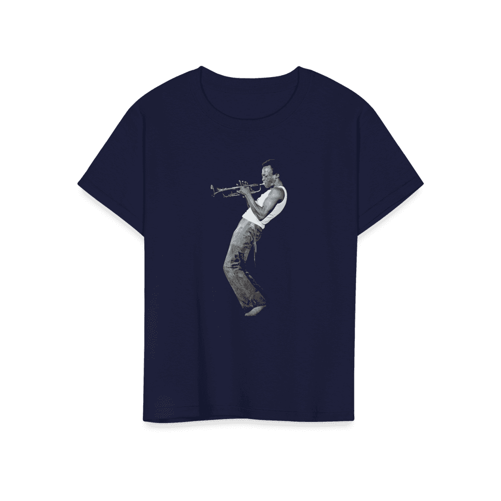 Miles Davis Playing his Trumpet Artwork T-Shirt-14