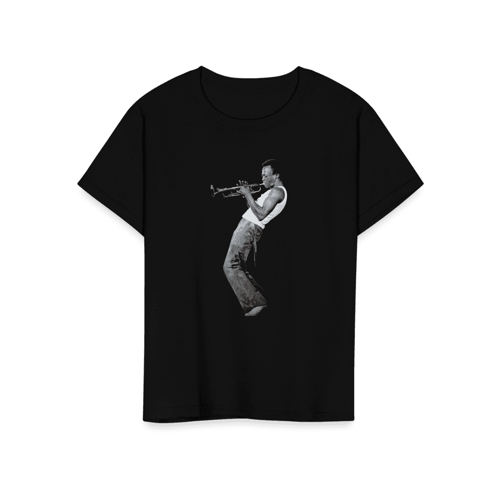 Miles Davis Playing his Trumpet Artwork T-Shirt-13