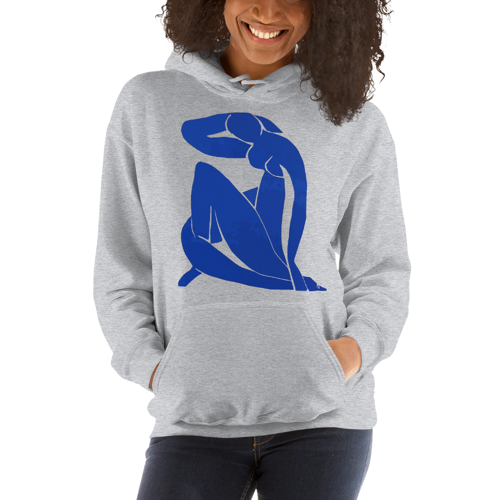 Henri Matisse Blue Nude 1952 Artwork Unisex Hoodie-1