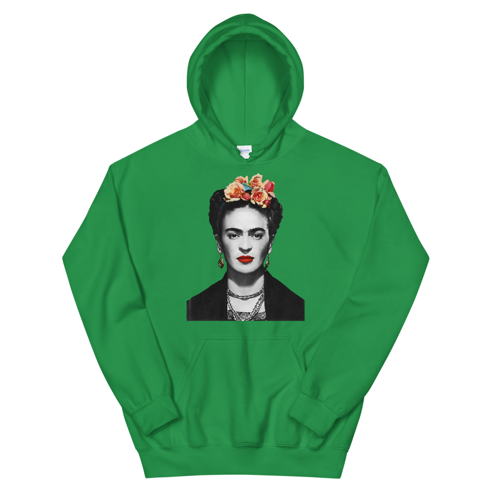 Frida Kahlo With Flowers Poster Artwork Unisex Hoodie-8