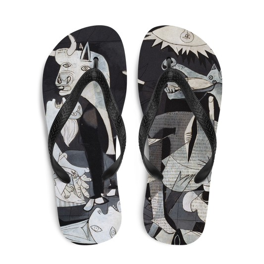 Pablo Picasso Guernica 1937 Artwork Flip-Flops-0